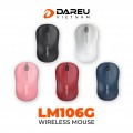 Chuột không dây DARE U DARE U LM106G Màu đỏ (Wireless 2.4G, 1200DPI, 1xPin AA)