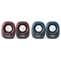 Loa Vi Tính Mini 2.0 SOUNDMAX A130 (Màu đen viền xanh, 6W, USB)