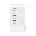 Bộ chia USB Orico CT2U3-7AB-WH (Từ 1 ra 7 cổng USB 3.0 có công tắc riêng lẻ)