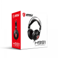 TAI NGHE GAMING OVER EAR MSI H991 (Jack 3.5mm, Giả lập 7.1, Da Mềm, Gọng Kim Loại)
