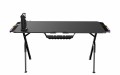 Bàn Gaming E-DRA EGT1460R - Blade, có led RGB, 1.4x0.6x0.75m, mặt ván MDF phủ vân carbon, chân thép, màu đen