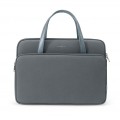 TÚI XÁCH TOMTOC BRIEFCASE PREMIUM FOR (H21-C01G01, MACBOOK 13INCH/14INCH, ULTRABOOK 13INCH GRAY )