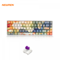 Bàn Phím Cơ Không Dây Newmen GM680 Jungle Purple SW Outemu Box (USB, Bluetooth)