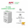Ổ cắm điện chống xung sét APC by Schneider Electric PM1WU2-VN, chính hãng