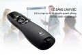 Bút Trình Chiếu không dây Logitech Presenter Cordless R400 màu đen, đèn Laser màu đỏ