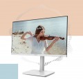 Màn hình máy tính MSI Modern MD241PW 23.8 inch, Full HD, tấm nền IPS, tần số quét 75Hz, HDMI, USB-C, Loa, bảo vệ mắt, màu trắng, chân đế ergonomic, Hàng Chính Hãng