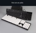 Bàn phím cơ NEWMEN GM330 blue switch, 104 phím, led rainbow, USB, tặng kèm bộ keycap màu trắng, bảo hành 24 tháng