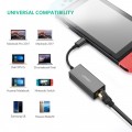 Cáp chuyển đổi USB-C to Lan 10/100/1000Mbps Ugreen 50737, vỏ nhôm màu xám, Hàng Chính Hãng