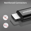 Cáp USB-C to LIGHTNING INNOSTYLE POWERFLEX MFI ICL150AL MÀU ĐEN (PD60W)