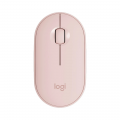 Chuột không dây Bluetooth Logitech Pebble M350, hạn chế tiếng ồn khi sử dụng, Màu Hồng