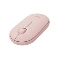 Chuột không dây Bluetooth Logitech Pebble M350, hạn chế tiếng ồn khi sử dụng, Màu Hồng