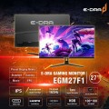 Màn hình Gaming 27 inch 165Hz E-DRA EGM27F1, Full HD,  1Ms, 400cd.m2, 99%sRGB, G-sync, Freesync, 