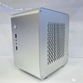 Vỏ case máy tính Mini D4, vỏ nhôm toàn bộ, màu bạc
