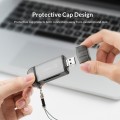 Đầu đọc thẻ nhớ 6-IN-1 USB-C ORICO 2CR61, Vỏ nhôm màu xám