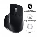 Chuột không dây cao cấp LOGITECH MX MASTER 3S BLACK (wireless 2.4G + Bluetooth, 8000DPI, Pin sạc, P/N: 910-006561