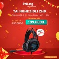 Tai nghe choàng đầuZIDLI ZH6 (5.1) All in one, Led Rainbow, Dùng được cho máy bàn, Latop, điện thoại, Hàng chính hãng, bảo hành 12 tháng