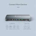 Bộ chuyển đổi USB-C 8 in 1 ORICO Thunderbolt 3 docking TB3-S1-GY