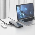 Bộ chuyển đổi USB-C 8 in 1 ORICO Thunderbolt 3 docking TB3-S1-GY