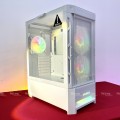 Vỏ case Cougar Duoface RGB White (E-ATX, 2 tùy chọn mặt trước, Sẵn 3 fan RGB, Max 5 fan, Rad 280)