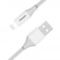 CÁP USB-A TO LIGHTNING PISEN ANTI FRACTURE AL17-1800 (màu trắng,1m8, 2.4A)