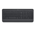 Bàn Phím Không Dây Logitech K650 Signature Black (USB LogiBolt 2.4, Bluetooth 5.1, Có chỗ kê tay)