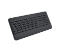 Bàn Phím Không Dây Logitech K650 Signature Black (USB LogiBolt 2.4, Bluetooth 5.1, Có chỗ kê tay)