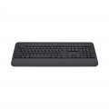 Bàn Phím Không Dây Logitech K650 Signature Black (USB LogiBolt 2.4, Bluetooth 5.1, Có chỗ kê tay)