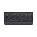 Bàn Phím Không Dây Logitech K650 Signature Black (USB LogiBolt 2.4, Bluetooth 5.1, Có chỗ kê tay)