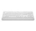 Bàn Phím Không Dây Logitech K650 Signature White (USB LogiBolt 2.4, Bluetooth 5.1, Có chỗ kê tay)