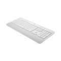 Bàn Phím Không Dây Logitech K650 Signature White (USB LogiBolt 2.4, Bluetooth 5.1, Có chỗ kê tay)