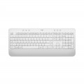 Bàn Phím Không Dây Logitech K650 Signature White (USB LogiBolt 2.4, Bluetooth 5.1, Có chỗ kê tay)