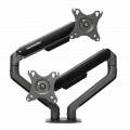 Giá Treo Màn Hình Đôi HUMAN MOTION T6-PRO DUAL (Màu xám, 17-32 inch, Trọng Lượng tối đa 9kg+9kG)