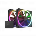 Combo 2 Fan Case NZXT F140RGB BLACK - TWIN