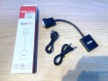 Đầu chuyển đôi VGA sang HDMI UNITEK V112ABK, dài 15cm, màu đen, Hàng chính hãng