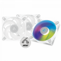 Combo 3 Fan Case ARCTIC P12 PWM PST ARGB White (ACFAN00258A)