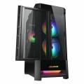 Vỏ case Cougar Duoface RGB Black (E-ATX, 2 tùy chọn mặt trước, Sẵn 3 fan RGB, Max 5 fan, Rad 280)