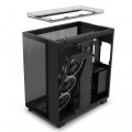 Vỏ Case NZXT H9 Elite All Black (ATX, 3 mặt cường lực, Sẵn 4 Fan, Max 10 Fan, USB-C 20Gbps, Rad 360)