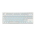 Bàn phím cơ E-DRA EK387L White Huano Blue switch, 87 phím, Blue LED