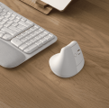 Chuột Không Dây Công Thái Học Logitech Lift Vertical, Màu Trắng (Logi Bolt + Bluetooth, 4000 DPI, Quiet clicks, Pin 24 tháng)
