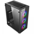 Vỏ Case Xigmatek HERO II 3F Black (EN40290), 2 mặt kính cường lực, sẵn 3 fan X22F RGB