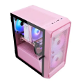 Vỏ Case Segotep Artist 2F RGB Pink (1 mặt kính cường lực, sẵn 2 fan RGB)