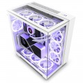 Vỏ Case NZXT H9 Elite All White (ATX, 3 mặt cường lực, Sẵn 4 Fan, Max 10 Fan, USB-C 20Gbps, Rad 360)