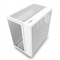 Vỏ Case NZXT H9 Flow White (Mid Tower, ATX, Sẵn 4 Fan, Max 10 Fan)