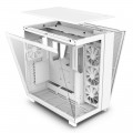 Vỏ Case NZXT H9 Flow White (Mid Tower, ATX, Sẵn 4 Fan, Max 10 Fan)