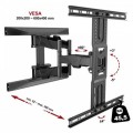 Giá Treo Tivi Xoay Đa Năng North Bayou NB-P6 (Màu đen, 45-75 inch, Tải trọng tối đa 45.5kg)
