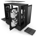 Vỏ Case NZXT H5 Flow RGB Black (Mid Tower, 1 mặt kính cường lực, mặt lưới trước, sẵn 4 Fan)