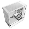 Vỏ Case NZXT H5 Flow RGB White (Mid Tower, 1 mặt kính cường lực, mặt lưới trước, sẵn 4 Fan)