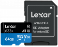 Thẻ nhớ MicroSDXC Lexar 64GB 633x C10 UHS-I (LSDMI64GBB633A)