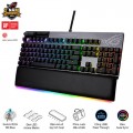 Bàn phím cơ Asus ROG Strix Flare II Animate (NX Blue Switch, Full size, Có kê tay led RGB)
