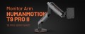 Giá Treo Màn Hình Human Motion T9 PRO II Màu Xám (Kích cỡ màn 17-43inch, Gắn bằng kẹp hoặc khoan lỗ, Trọng lượng màn tối đa 18kg)